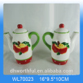 Wholesale ceramic salt & pepper shaker with fruit design